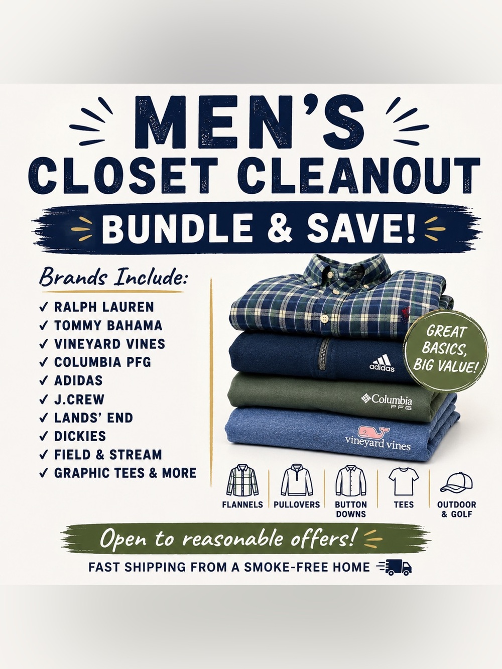 🔥 MEN’S CLOSET CLEANOUT | Bundle & Save
